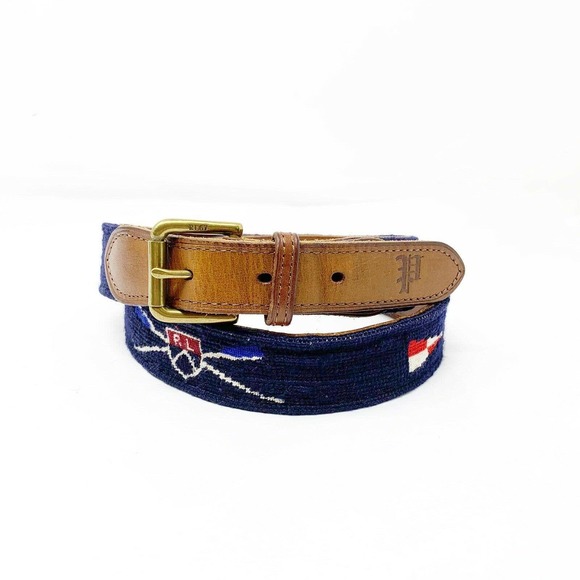 Polo Ralph Lauren Other - Polo Ralph Lauren Needlepoint mens belt size 34